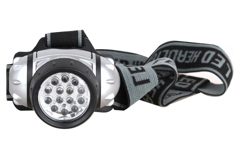 Фонарь налобный Ultra Flash 5352 14LED 4 режима металлик