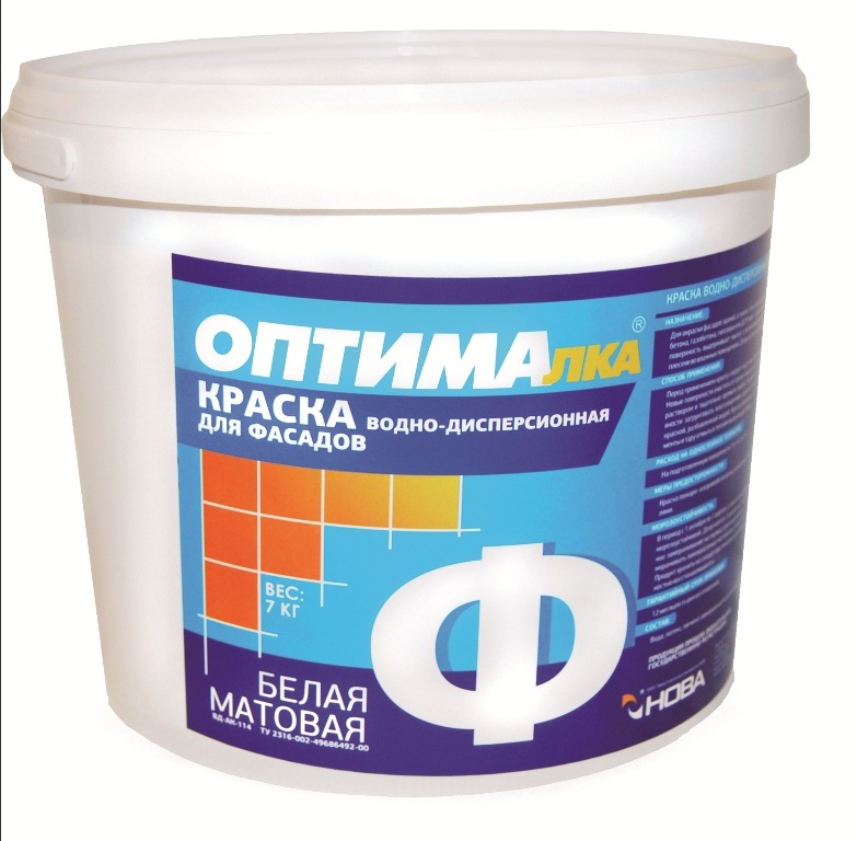 Краска фасадная ОПТИМА 7,0кг.