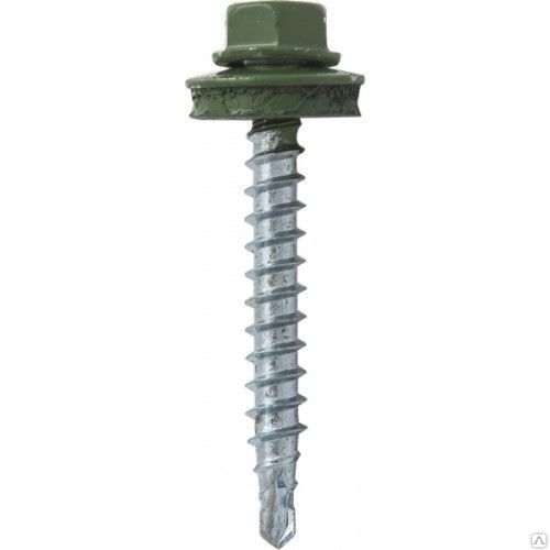 Саморез кровельный RAL-6002 зел лист 4,8*35 (250шт)