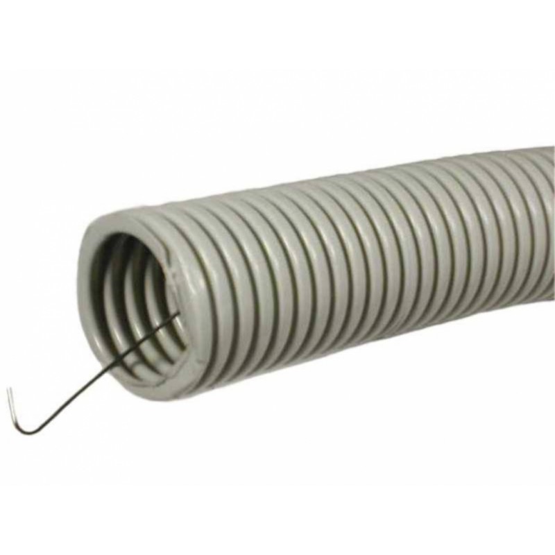 Труба ПВХ гофро с зондом D20мм (100м,50м)