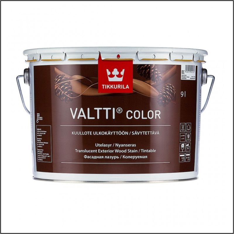 Лазурь фасадная Valtti Color EC 9л. Tikkurila